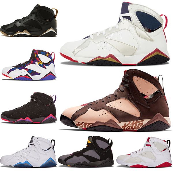 

designer 7s patta x olympic 7 bordeaux hare ray allen tinker alternate olympic mens basketball shoes french blue barcelona men sneaker 40-47