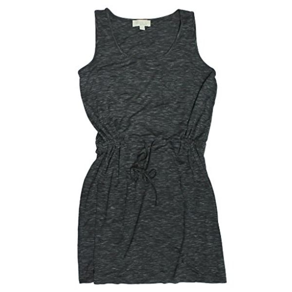 

olive & oak drawstring jersey dress, Black;gray