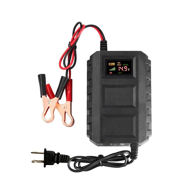 

12v kc-20a intelligence battery charger for auto motorcycle lead acid intelligent lcd display durable car batteries charger