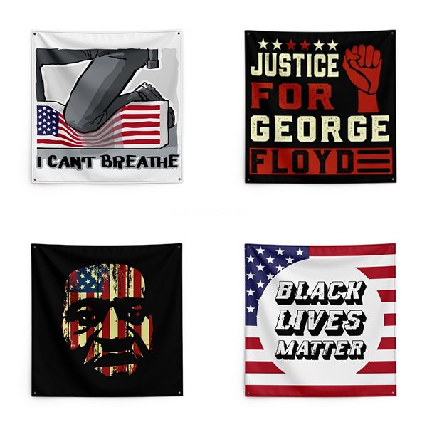 

its 2020 and i have a dream george floyd printing tapestry black lives matter household wall banner 150*150cm #qa33717