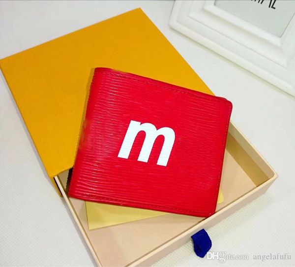 

2020 кошельки кошелек мужчины кошелек новый бренд кожаный бумажник, мода мужчины кошелек arteira masculina короткие монеты карман мужчины ко, Red;black