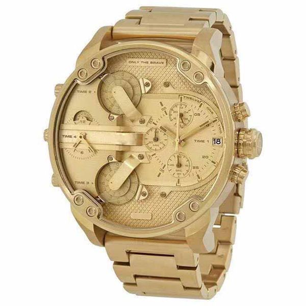 

new dz mens luxury gold watch diesels sport watches men's military wristwatch dz7399 dz7333 dz7414 dz7314 dz7332 dz4318, Slivery;brown