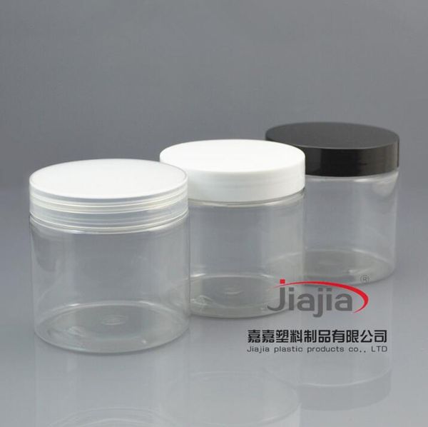 200ml Bottiglie di stoccaggio di prodotti alimentari trasparenti JARS 200g Clear Jar Jar Jar con il produttore cosmetico bianco / chiaro / nero