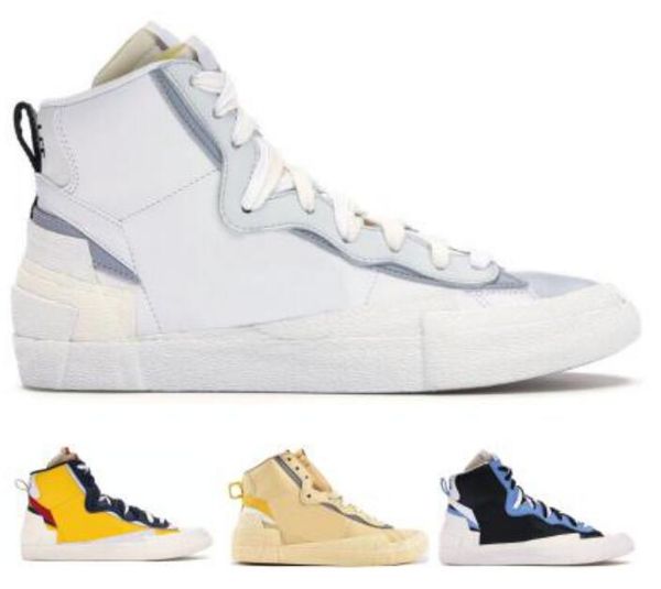 

mens женщины mid sacai кроссовки скейтборд снег пламя пляж синий high top 2020 новое прибытие женщин chaussures homme кроссовки кроссовки