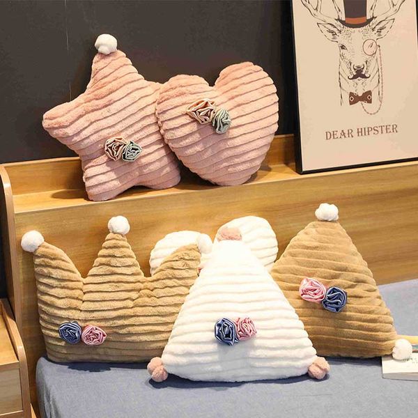 

moon heart decorative cushion for sofa chair kids room decor soft throw pillows plush toy