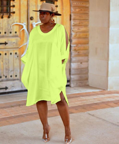 

women solid candy color vestido dress summer loose casual o-neck beach dress, Black;gray