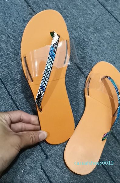 

women summer sandals slippers transpare plus size sheer bohemian style open toes club slip-on flat sandals flat shoes stylish c12, Black