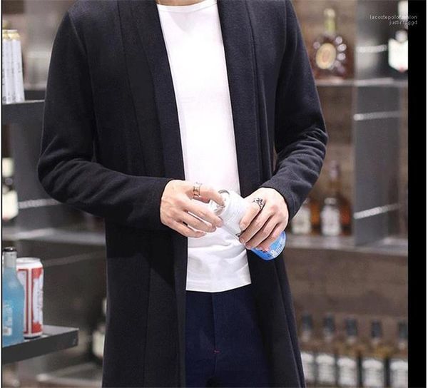 

stitch fashion designer jackets long sleeve mens solid color coats spring mens outwear open, Black;brown