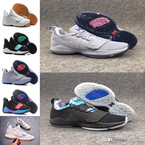 

designer luxury casual shoes paul george 1 zoom fly mens sports sneaker the bait i black blockbuster grey suede checkmate pg 1 sneakers
