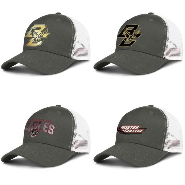 

boston college eagles football gold logo mens and womens adjustable trucker meshcap golf cool cute classic baseballhats core smoke tree, Blue;gray