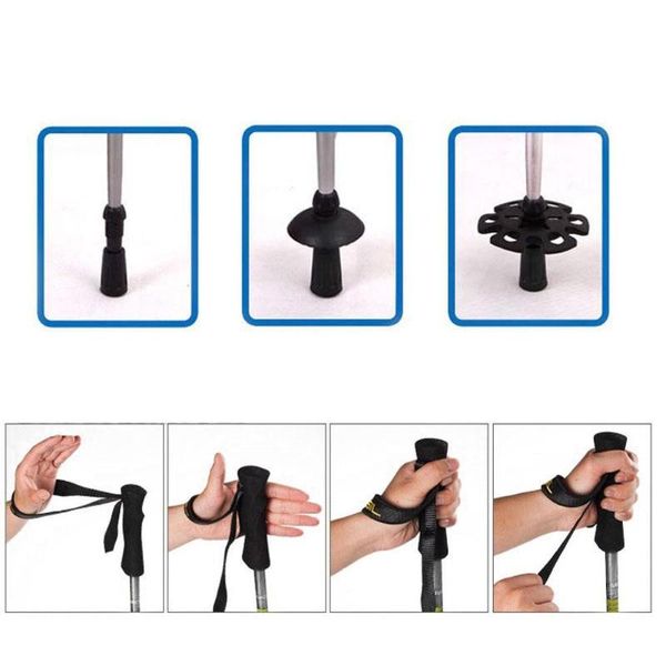 

adjustable walking sticks canes hiking poles trekking poles alpenstock for outdoor crutches trail ultralight canes for elderly