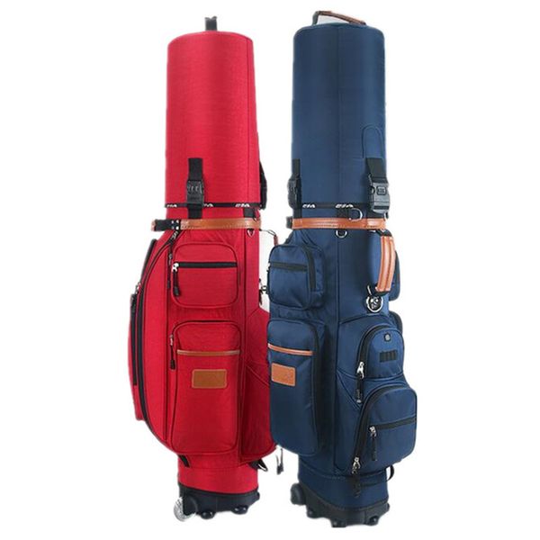 

authentic golf pulley bag multifunctional tug standard bag larger capacity wheel golf cart caddy club viation sport bags d0086