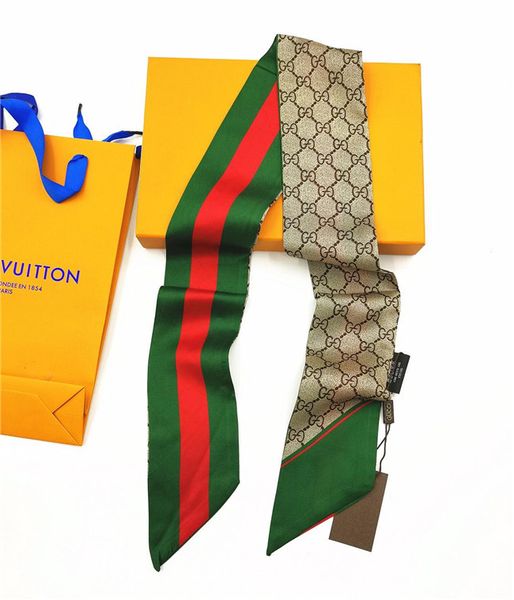 

new luxury fashionable 8*120cm sales printed headscarf, bag belt, hand belt, scarf, printed silk scarf spring, summer, autumn and winter, Blue;gray