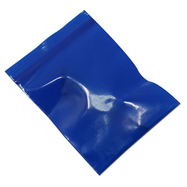Commercio all'ingrosso 2500 Pz/lotto 4*6 cm Piccolo Blu di Spessore di Plastica Autosigillante Sacchetto di Chiusura Con Cerniera Opaco di Imballaggio Poli Sacchetto Zip sacchetto del pacchetto