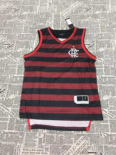 

2019 2020 flamengo basketball vest black red soccer jerseys