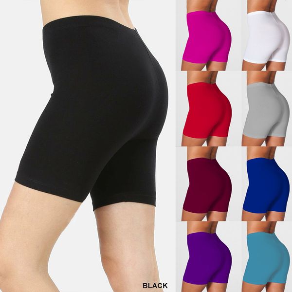 

women riding yoga fitness shorts dancing cycling leg tights active summer riding women casual sports shorts, White;red