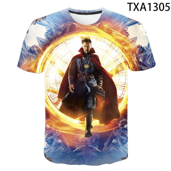 

2020 summer 3d printed strange t-shirt short sleeve design casual tees male children t-shirt cool, White;black