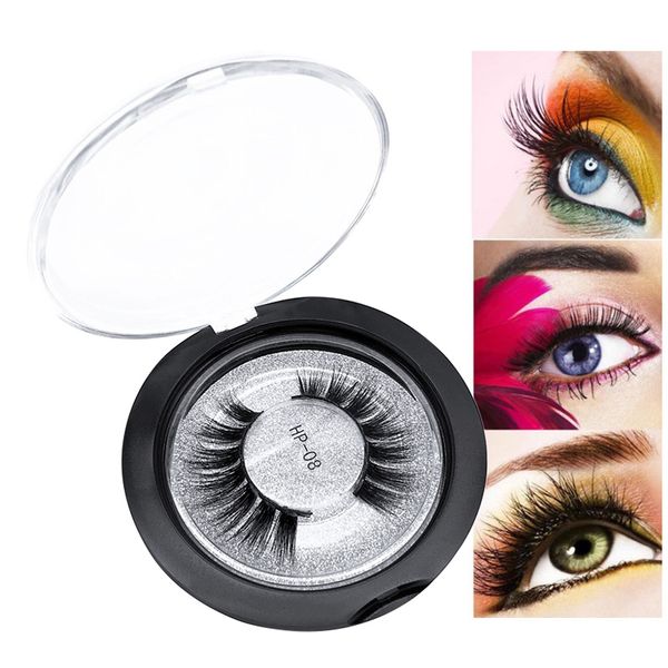 

1 pair/box 3d mink long natural thick false eyelashes for grafting eyelash extension h7jp