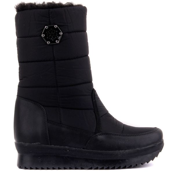 

moxee-black color zipper female boots