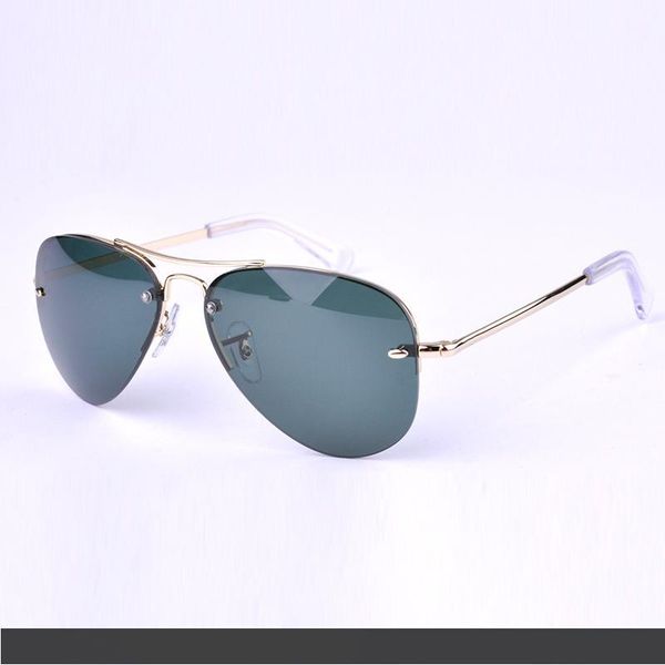 

классические пилотные солнцезащитные очки для мужчин женщин 58 мм смолы уф protecion очки металлические оправы с корпусом, White;black