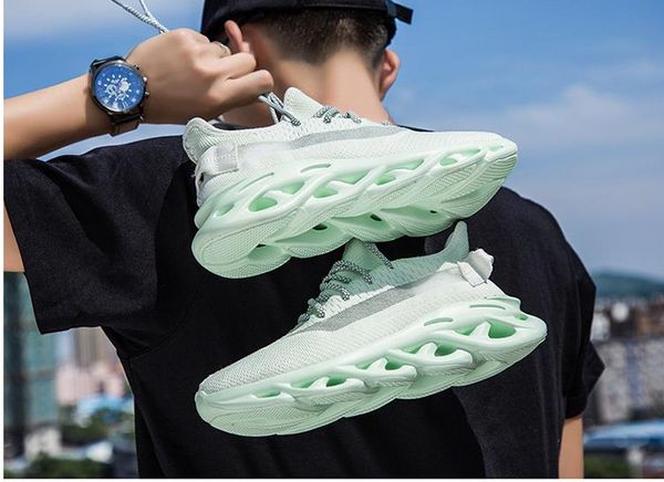 

coconut shoes men's summer high brown casual woven sneaker running breathable light air running sport trend shoes outdoor, Black