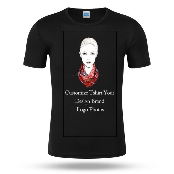 

diy custom logo your own design print t shirt customized text p uniform company team apparel advertising men t-shirt, White;black