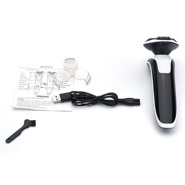 

1set usb charging rotary shaver smart electric razor men beard shaving trimmer