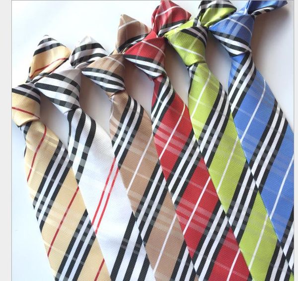 

men's tie polyester material classic fashion pattern scottish checked tie, Blue;purple