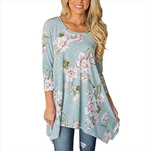 

season 2019 irregular women's element printing base season t- shirt 2019 irregular women's element printing base shirt t-shirt, White