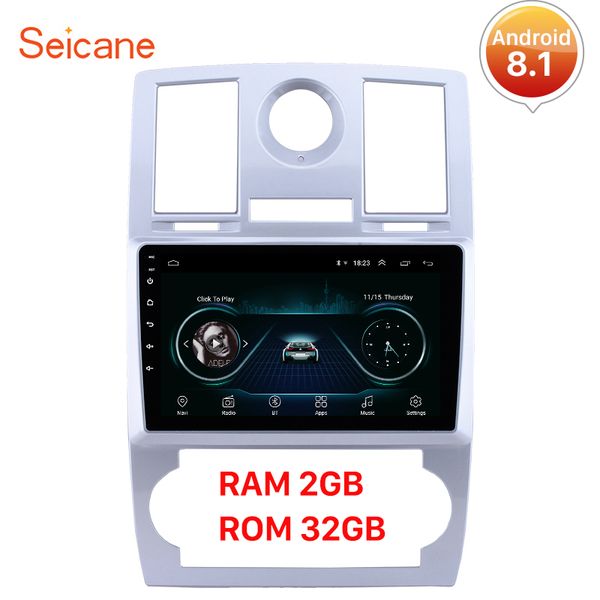 

seicane android 8.1 2gb car gps navigation radio auto stereo unit player для aspen 300c 2004 2005 2006 2007 2008 автомобильный dvd