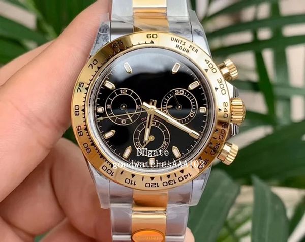 

2021 watch 40mm bp factory cal.7750 movementsapphire glass chronograph automatic mens watch, Slivery;brown