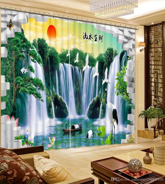 

fashion decor home decoration for bedroom brick waterfall curtains for living room