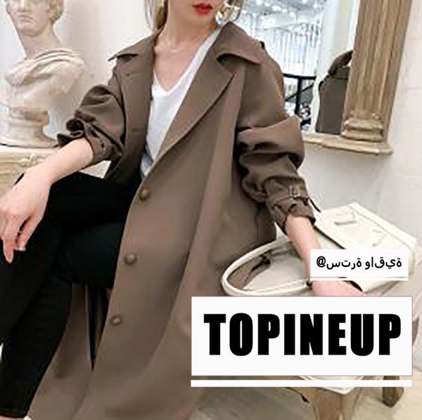 

2019 fashion thin temperament long trench coat women casual solid color waist belt long sleeve female windbreaker, Tan;black