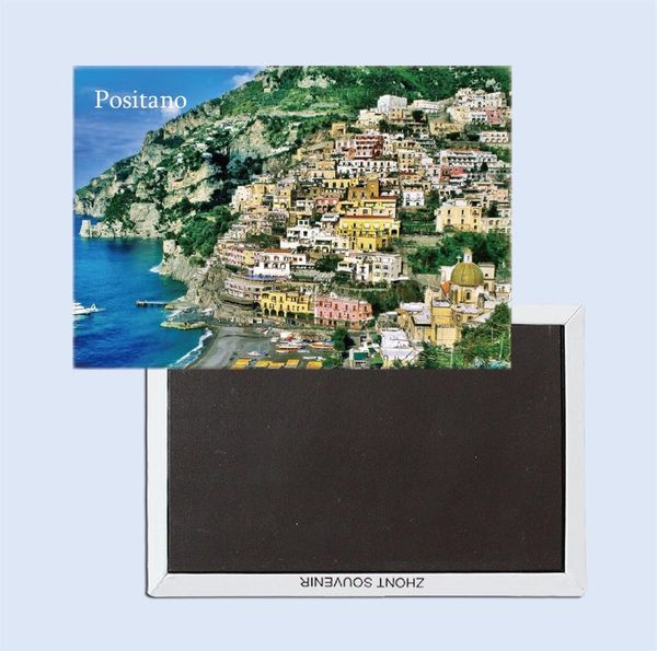 

the dense house on the hill, positano italy travel souvenirs 22962 magnetic refrigerator fridge magnets
