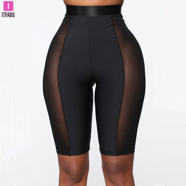 

high waist yoga shorts women lycra bodycon stretch workout gym shorts leggings casual sports active wear, White;red