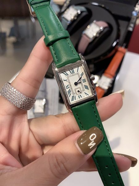 

womens watches watches 33*22mm quartz movement 316 stainless steel leather strap watch fashion wristwatch, Slivery;brown