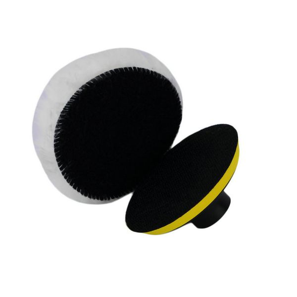 

2021 3 inch polishing buffer sponge pad set + drill adapter for car polisher, White