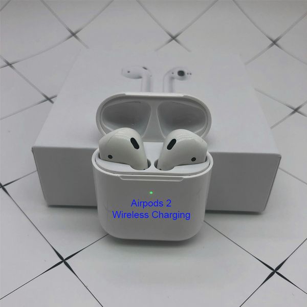 

Newest Airpods 2 Supercopy W1 chip Headphones Wireless Bluetooth Earbuds Earphone Headset with Pop up Window Charging box