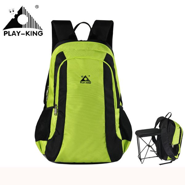 

playking outdoor backpack camping hiking travel backpack women waterproof hunting fishing folding chair men sport bag