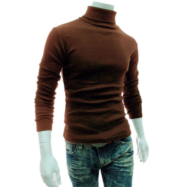 

droppshiping casual men long sleeve knitwear autumn winter turtle neck slim fit basic pullover bfj55, White;black