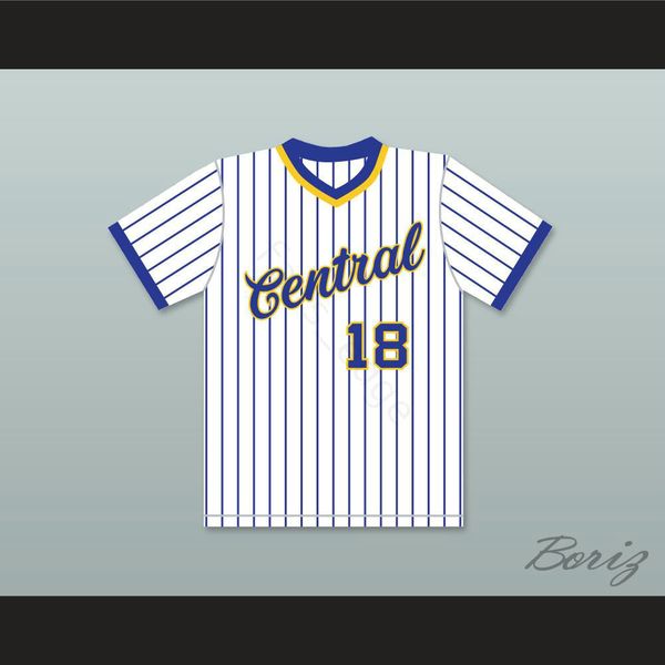 

wholesale dan marino 18 central catholic high school white pinstriped baseball jersey mens stitched jerseys shirts size s-xxxl ing, Blue;black