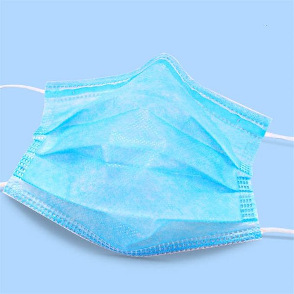 

facedust рот маски эр нетканое dustsoft дышащие ушной маска 3 слоя синего цвета