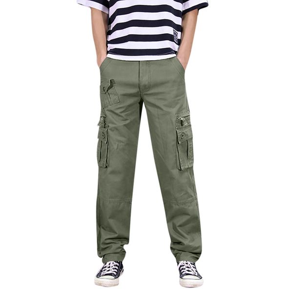 

tactical pants men's cool summer leisure pants multi-pocket spring overalls trousers men pantalon homme, Black