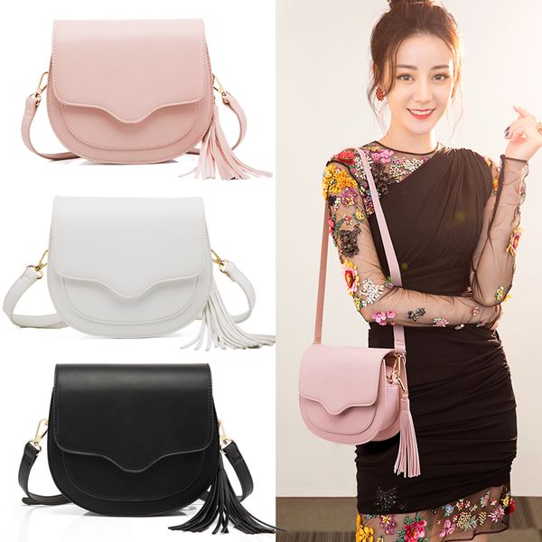 

net red explosive bag female 2020 new korean fashion tassel bag single shoulder messenger handbag simple and high-end person