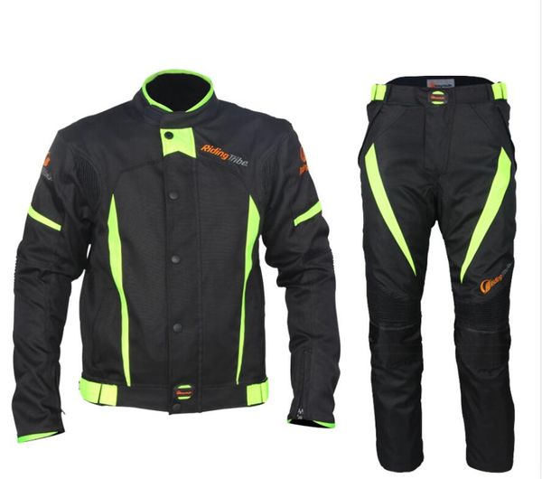 

2018 for riding tribe motorcycle racing jacket winter pants and motorcycle riding suit men's and women's waterproof jackets, Black;blue