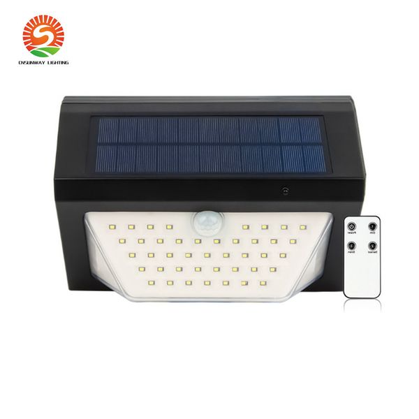 Transfronteiriça novo alarme de voz Solar wireless solar, controle remoto de segurança LED de aviso Jardim luz solar para a iluminação exterior