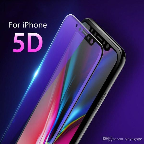 

anti-fingerprint 0.33mm thick curved full cover 5d tempered glass screen protector for iphone all series sony xa1 xa2 ultra xa xz x samsung