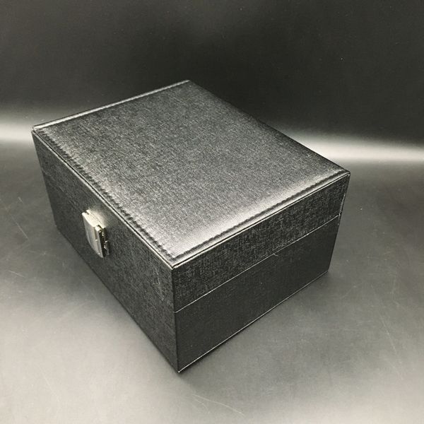 

l size light black watch storgage box pu leather watches protective boxes storage organizer case 20*16*10 cm, Black;blue