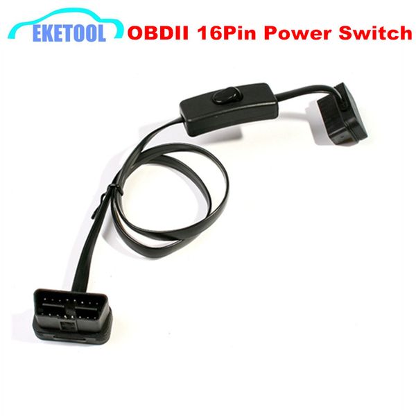 

male to female connector obd obd2 16pin power switch diagnostic tool lenght 60cm switch on/off save power for elm327