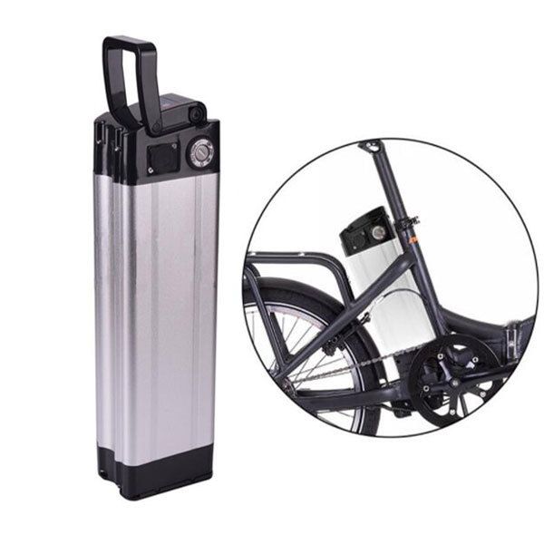 

500w ebike lithium li-ion battery pack 36v 20ah silver fish electric bike battery with charger